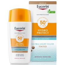 Eucerin Hydro Protect ultra lagani tinted fluid SPF 50+, srednje tamna nijansa