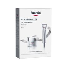 Eucerin Hyaluron-Filler dnevna krema SUHA KOŽA + krema oko očiju PROMO PAKIRANJE