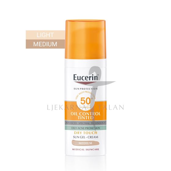Oil Control tinted gel-krema za lice, tamna nijansa SPF50+