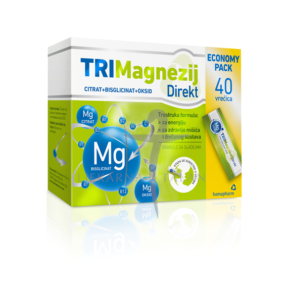 Hamapharm TRIMagnezij Direkt, 40 vrećica