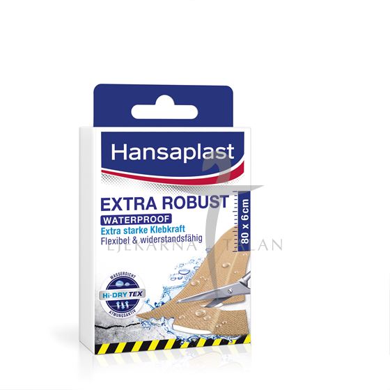 Hansaplast flaster Extra robust (ekstra čvrst i vodootporan), 80x6cm
