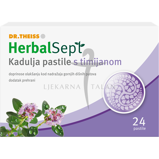 HerbalSept Kadulja pastile s timijanom