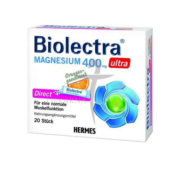 Biolectra Magnezij 400mg Ultra direkt - naranča