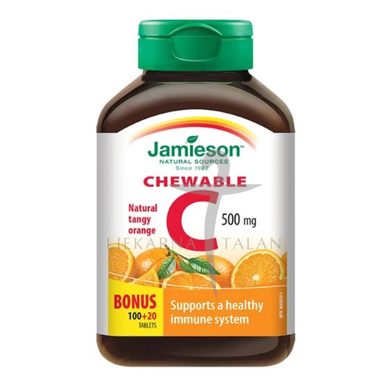 Vitamin C 500mg tablete za žvakanje, okus naranče