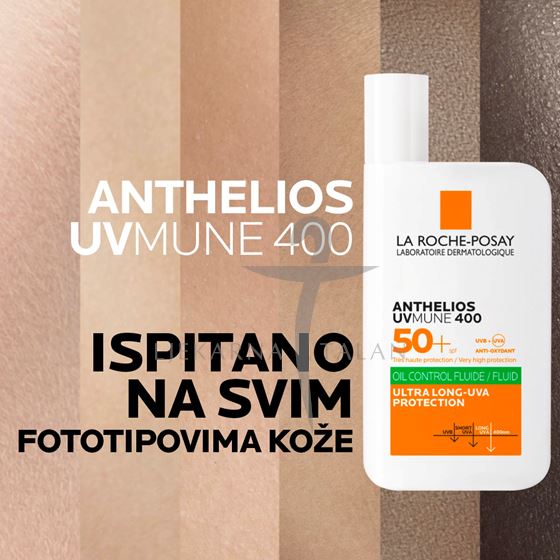  Anthelios UVMUNE 400 fluid za masnu kožu SPF50+  