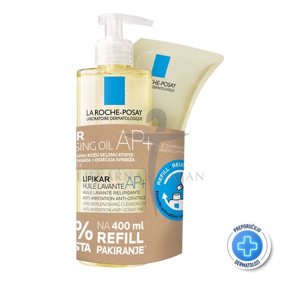  Lipikar ulje za kupanje 400ml + REFILL 400ml PROMO PAKIRANJE