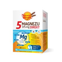 Natural Wealth 5 magnezij 375mg DIREKT, dodatak prehrani