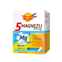 Natural Wealth 5 magnezij 375mg kapsule, dodatak prehrani