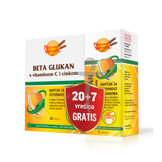  Beta glukan s vitaminom C i cinkom 20 + 7vrećica