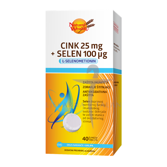 Natural Wealth Cink 25mg + Selen 100µg