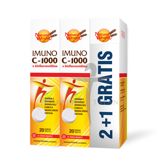 Natural Wealth Imuno C-1000 s bioflavonoidima 2+1 PROMO