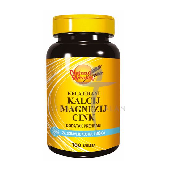 Natural Wealth Kelatirani Kalcij Magnezij Cink