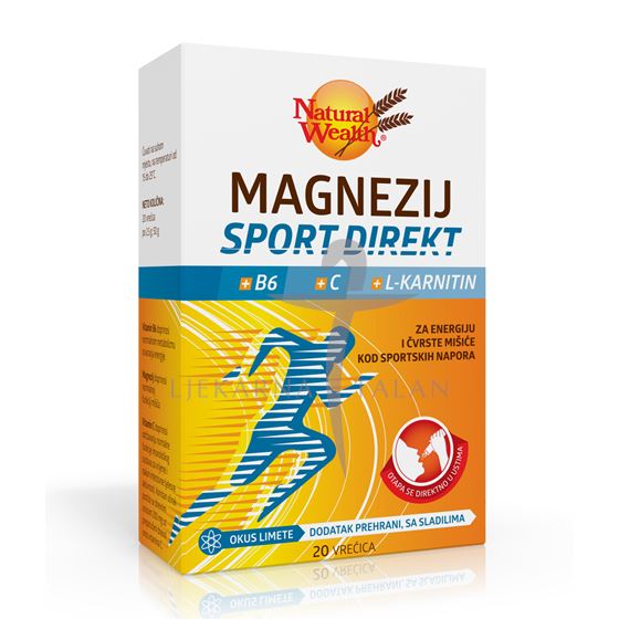 Natural Wealth Magnezij Sport Direkt +B6 +C + L-karnitin