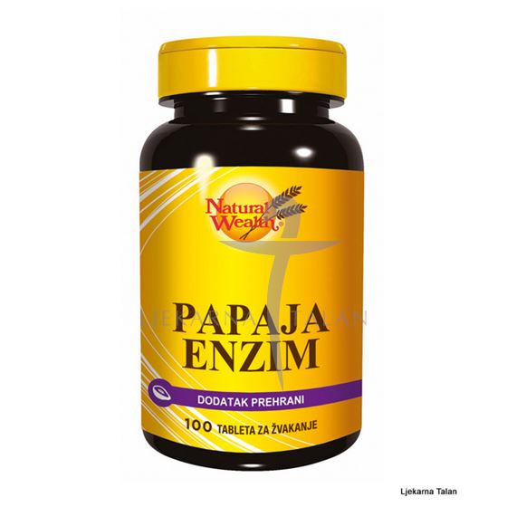  Papaja enzim, 100 tableta