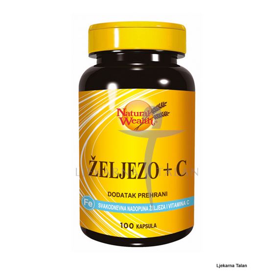 ŽELJEZO + vitamin C, kapsule