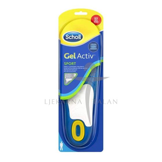 Scholl Gel Active SPORT ulošci za mušku obuću