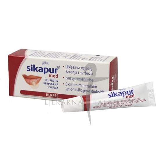 Sikapur med gel protiv herpesa na usnama