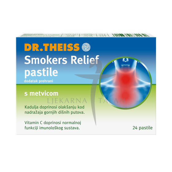 Smokers Relief pastile s metvicom