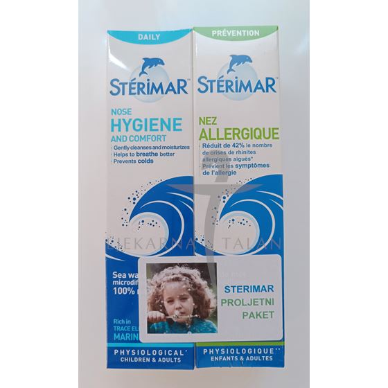 sprej, 50ml + Sterimar obogaćen manganom za alergije
