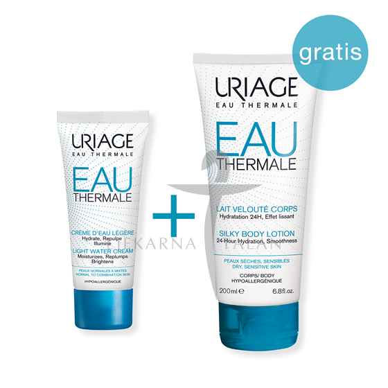 EAU THERMALE lagana krema, 40ml + GRATIS EAU THERMALE mlijeko, 200ml