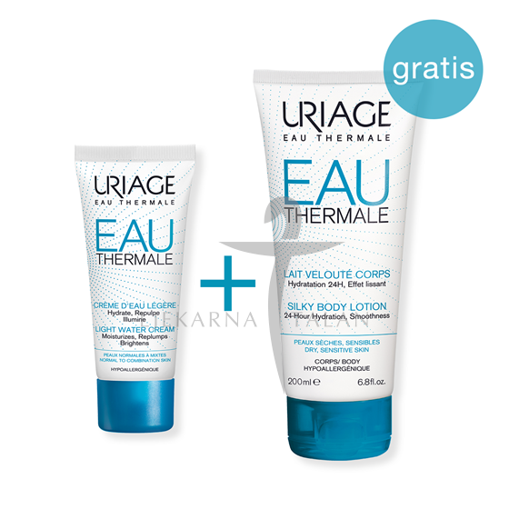  EAU THERMALE lagana krema, 40ml + GRATIS EAU THERMALE mlijeko, 200ml