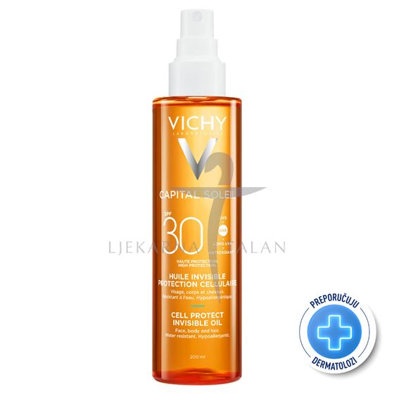 Vichy Capital Soleil Cell Protect zaštitno ulje za lice, tijelo i vrhove kose SPF30