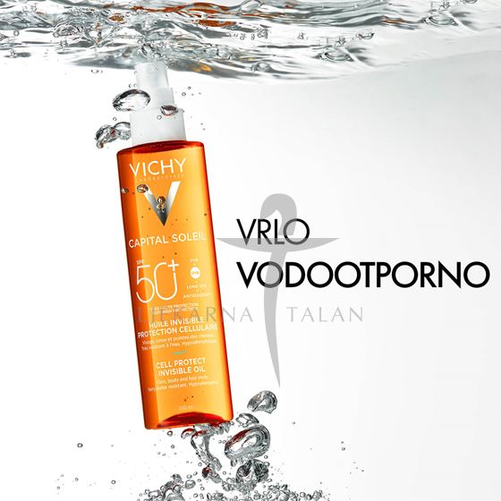 Vichy Capital Soleil Cell Protect zaštitno ulje za lice, tijelo i vrhove kose SPF50+