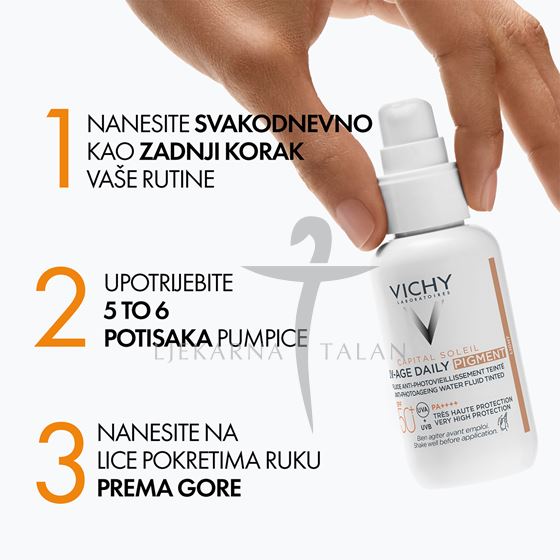 Vichy Capital Soleil UV-AGE DAILY TONIRANI vodeni fluid SPF50+