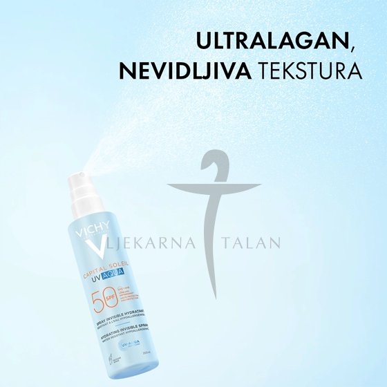 Vichy Capital soleil UV AQUA Hidratacijski sprej za lice i tijelo SPF50