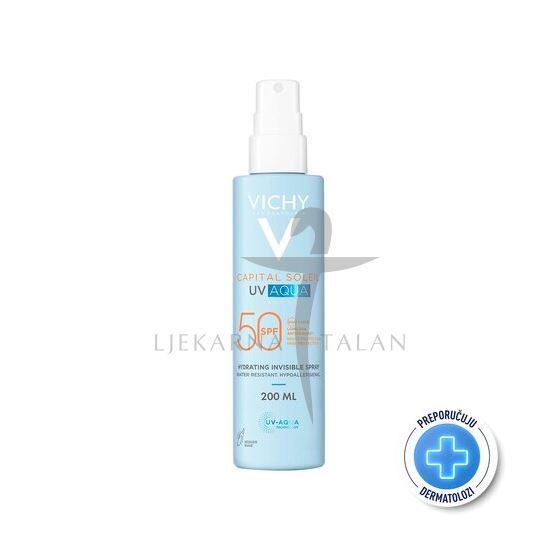 Vichy Capital soleil UV AQUA Hidratacijski sprej za lice i tijelo SPF50