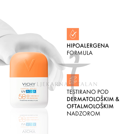 Vichy Capital soleil UV AQUA Nevidljivi hidratacijski fluid SPF50