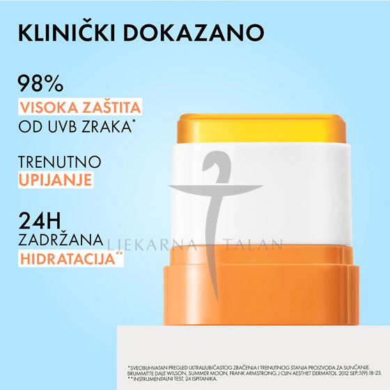 Vichy Capital soleil UV AQUA Stik za lice i usne SPF 50+