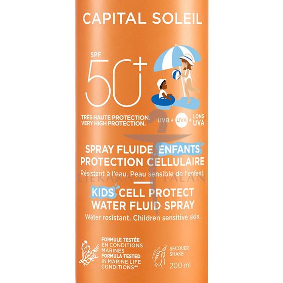  Capital Soleil Vodeni fluid u spreju za djecu SPF50+