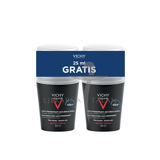Deodorant HOMME Dezodorans osjetljiva koža - roll-on 2 x 50ml