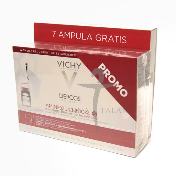 Vichy Dercos AMINEXIL CLINICAL 5 ampule za žene 21 + 7 ampula GRATIS