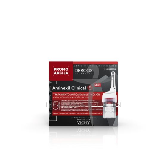 DERCOS Aminexil Clinical 5 - Muškarci - 12 ampula