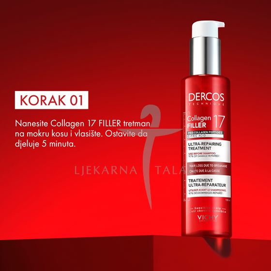 Vichy Dercos Collagen 17 FILLER ultra-obnavljajući tretman