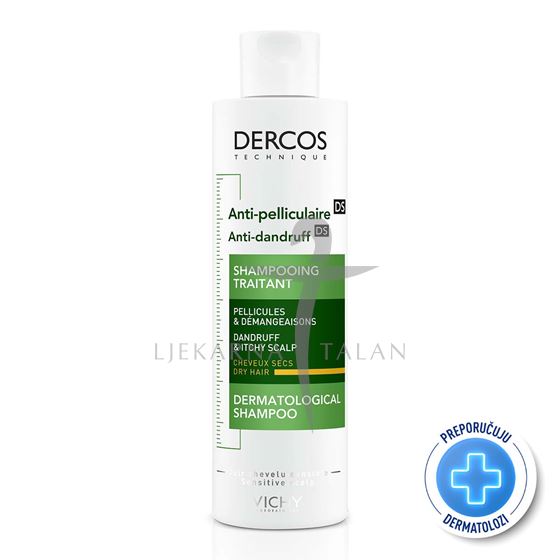 Vichy Dercos Šampon protiv prhuti DS za suhu kosu, 200ml