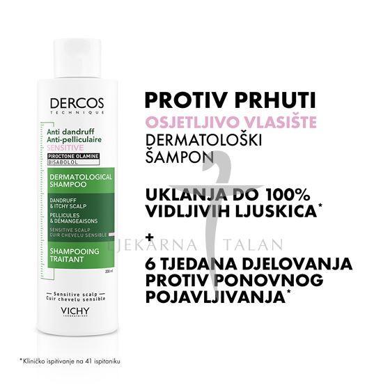 Vichy Dercos Šampon protiv prhuti za osjetljivo vlasište
