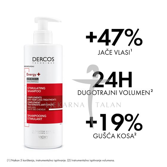 Vichy Dercos Energy+ stimulirajući šampon, 400ml