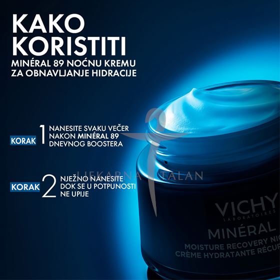 Vichy MINERAL 89 noćna krema za obnavljanje hidracije