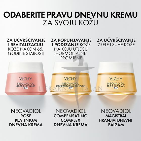 Vichy Neovadiol Rose Platinium Ružićasta dnevna krema za učvršćivanje i revitalizaciju kože