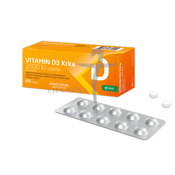 Vitamin D3 Krka 1000 IU tablete