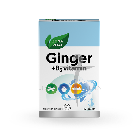  Ginger + B6 vitamin tablete za žvakanje