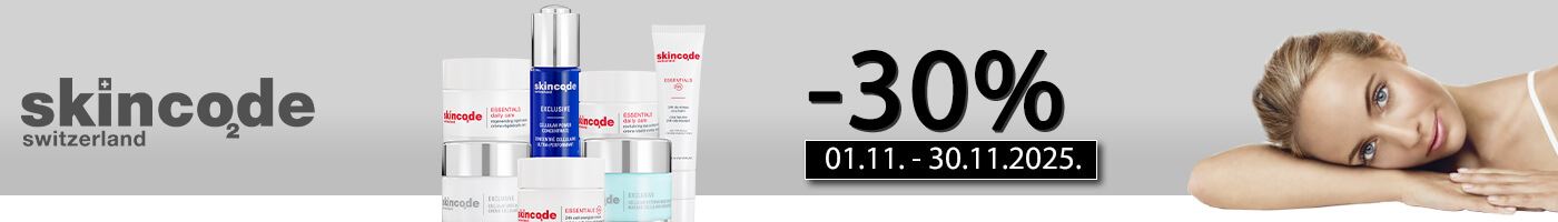 SKINCODE kozmetika na velikih  -30% popusta!