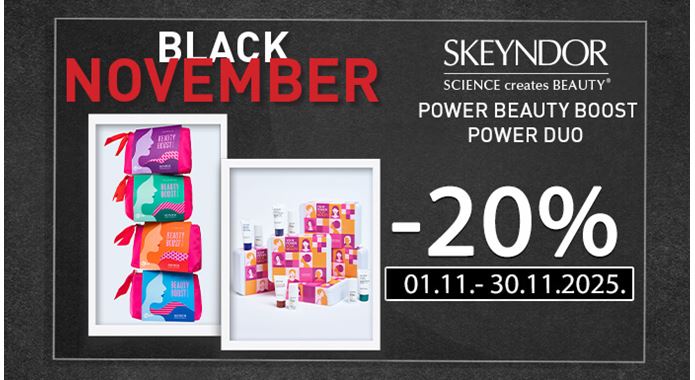 Skeyndor Black November - Beauty boost i Power duo paketi -20%