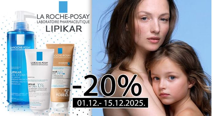 LA Roche-Posay Lipikar proizvodi na velikih 20% popusta!