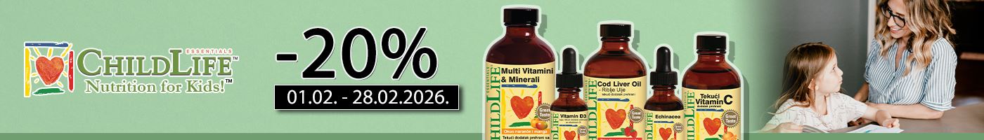 ChildLife dodaci prehrani za djecu na velikih 20% popusta!