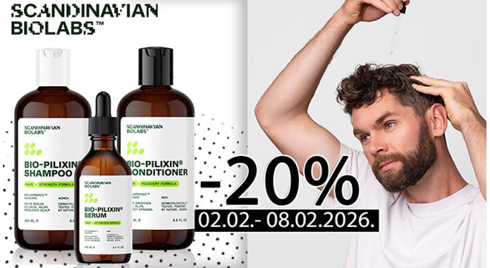 Scandinavian Biolabs proizvodi za njegu kose i vlasišta -20%, promo kod = PROMO20