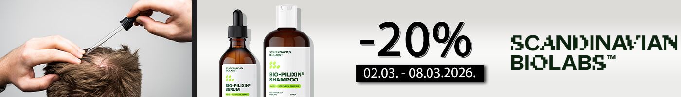 Scandinavian Biolabs proizvodi za njegu kose i vlasišta -20%